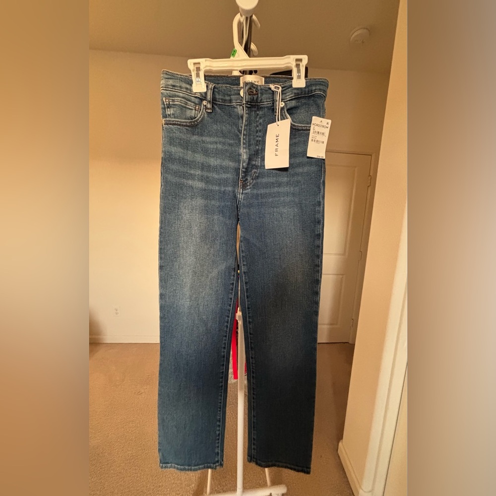 NWT Frame Denim Le Sleek Straight Jeans in Color Marsa Size 27
